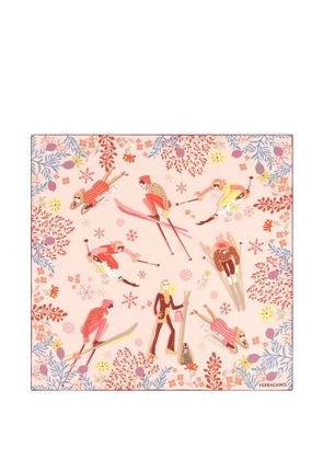 Ferragamo silk scarf - Pink