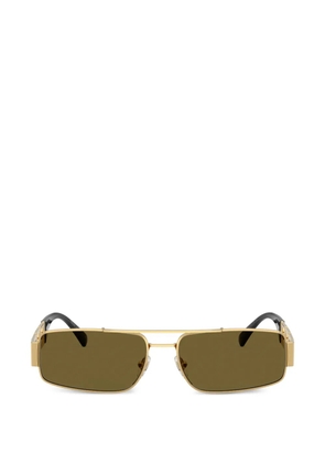 Versace Eyewear geometric-frame sunglasses - Gold