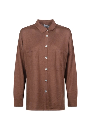 BeYou button-up pocket-details shirt - Brown