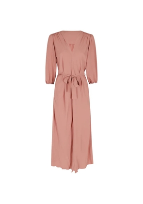 Seventy belted V-neck dress - Pink