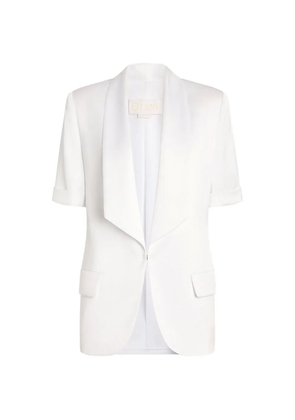 Genny short-sleeve pocket jacket - White