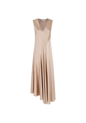 Antonelli V-neck dress - Neutrals