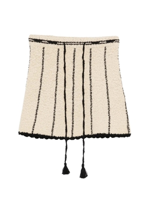 The Garment April striped mini skirt - Neutrals