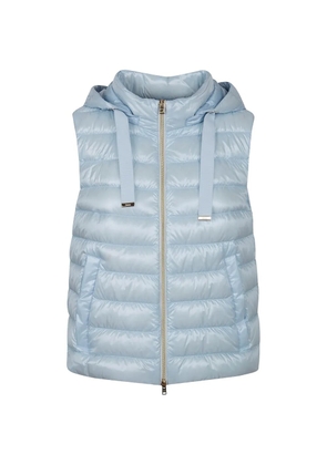 Herno hooded padded gilet - Blue