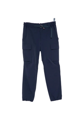 Moncler Grenoble logo-embroidered trousers - Blue