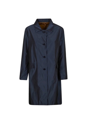 Herno button-fastening coat - Blue