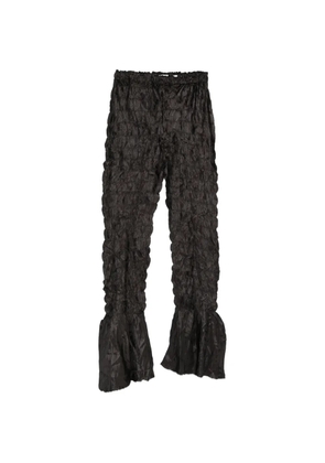 Gongdid Design ruffled trousers - Black