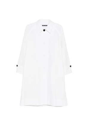 nicholson & nicholson button-fastening coat - White