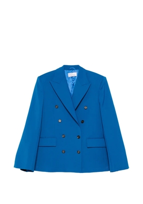 Giuseppe Di Morabito double-breasted pleated jacket - Blue