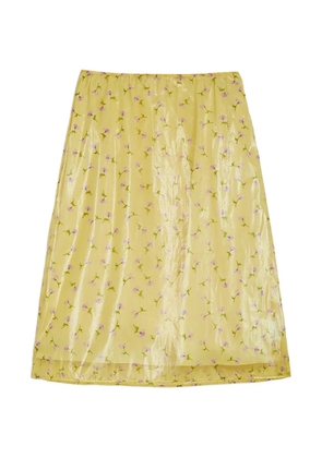 Jil Sander printed midi skirt - Yellow