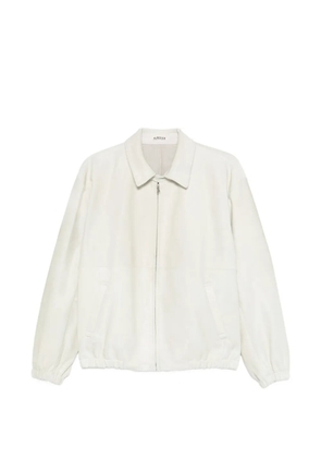 Auralee calf-hair zip-up blouson - Neutrals
