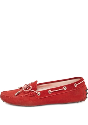 Tod's Vintage Pre-owned suede loafers - Red