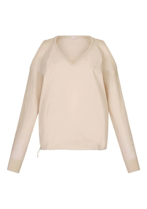 LIU JO cut-out sweatshirt - Neutrals