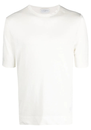 Ballantyne short-sleeved linen T-shirt - White