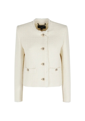 Weekend Max Mara Agami frayed jacket - Neutrals