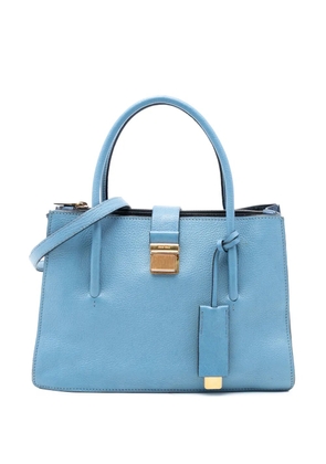 Miu Miu Pre-Owned 2010-2025 Goatskin Madras satchel - Blue