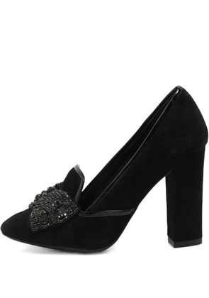 Tory Burch Carissa bow suede pumps - Black