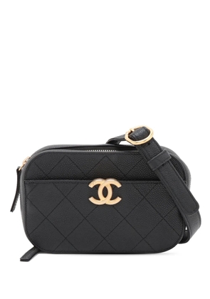 CHANEL Pre-Owned 2019 CC Stitched Caviar Waist Bag belt bag - Black