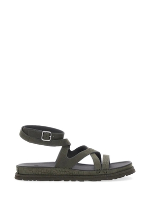 UGG Golden Gaze croc-effect buckled sandals - Green
