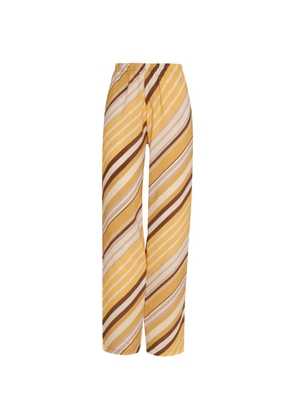 Amir Slama striped trousers - Yellow