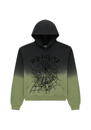 SP5DER ombre web hoodie - Black