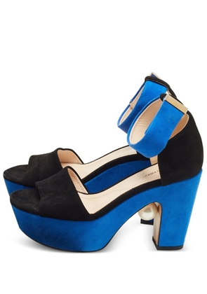 Nicholas Kirkwood platform heeled sandals - Black