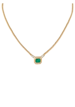 Christian Dior Pre-Owned 1980s pre-owned gemstone-embellished necklace - Gold