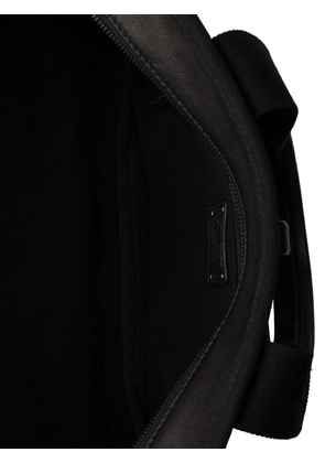 Prada Route large canvas and leather tote bags - Black