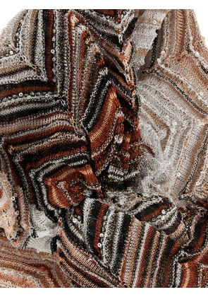 Missoni zig-zag pattern hat - Brown