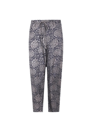 Uma Wang floral-print trousers - Black