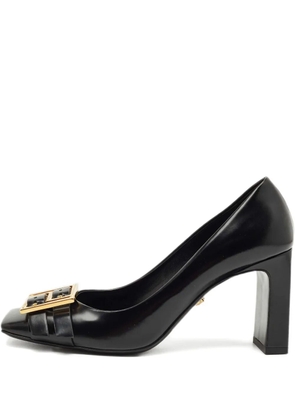 Versace Pre-Owned leather heeled pumps - Black
