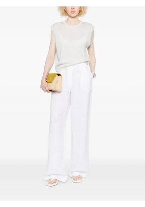 ANDIATA pleated trousers - White