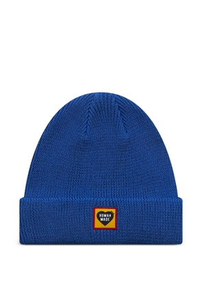 Human Made logo classic beanie - Blue