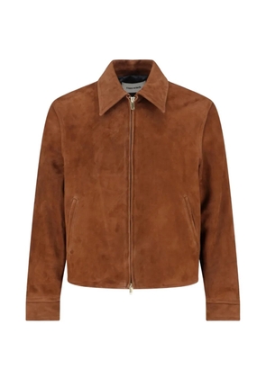 TONYWACK suede zip jacket - Brown