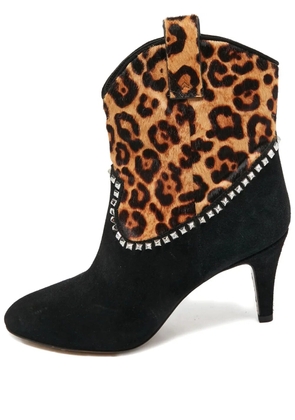 Marc Jacobs Vintage Pre-owned leopard-print studded boots - Brown