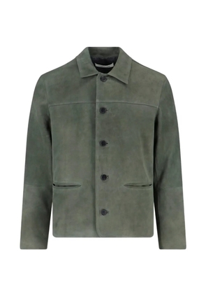 TONYWACK button suede jacket - Green