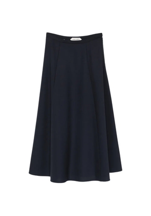 Alberta Ferretti zip-fastening A-line midi skirt - Blue