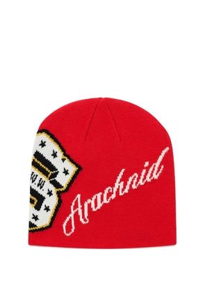 SP5DER District V Skully beanie hat - Red