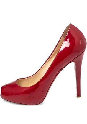 Christian Louboutin Pre-Owned 120mm patent pumps - Red