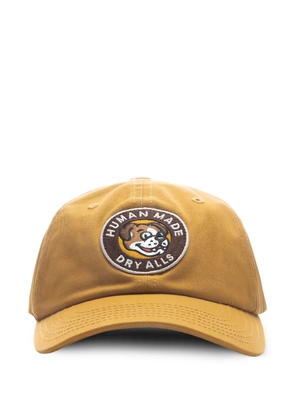 Human Made twill logo patch cap - Yellow