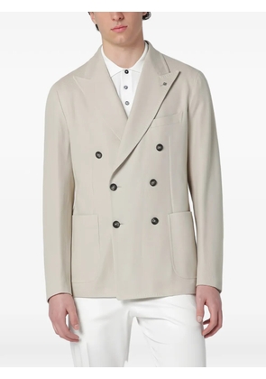 Tagliatore textured double-breasted blazer - Neutrals