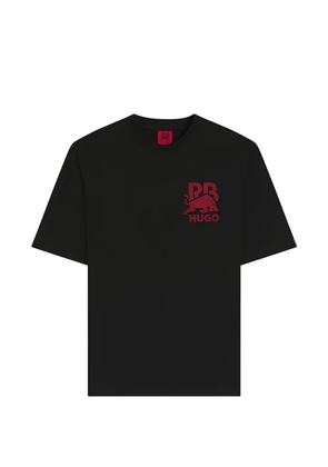 HUGO Delel logo-detail T-shirt - Black