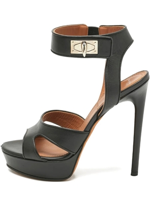 Givenchy Pre-Owned ankle-strap leather heeled sandals - Black