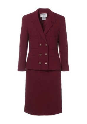 CHANEL Pre-Owned 1998 wool suit - Red