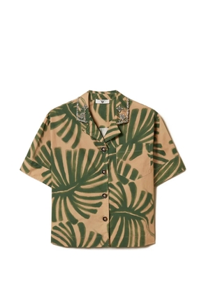 TWINSET print embroidery shirt - Neutrals