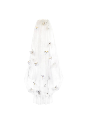Jennifer Behr Allira floral veil - White