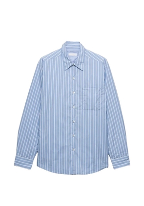 Prada striped pocket shirt - Blue