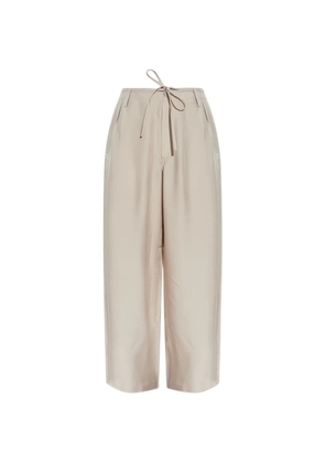 Y-3 drawstring trousers - Neutrals