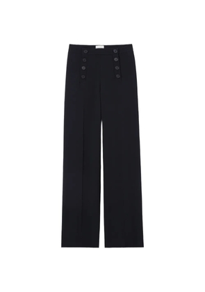Claudie Pierlot button straight trousers - Blue