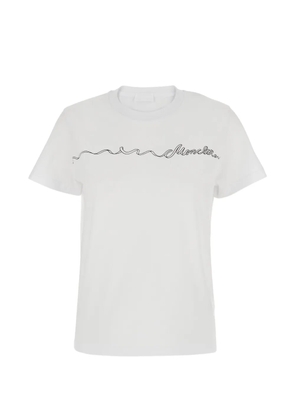 Moncler lettering T-shirt - White